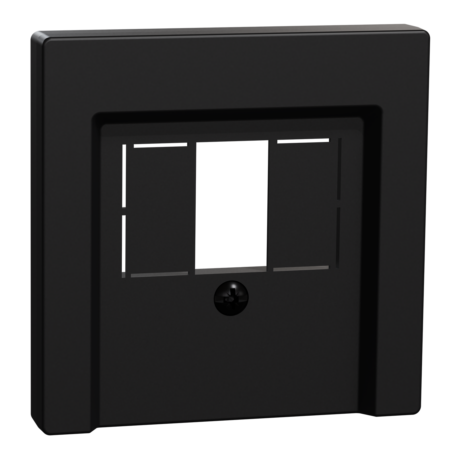 Zentralplatte für TAE/Audio/USB, schwarz matt, System M