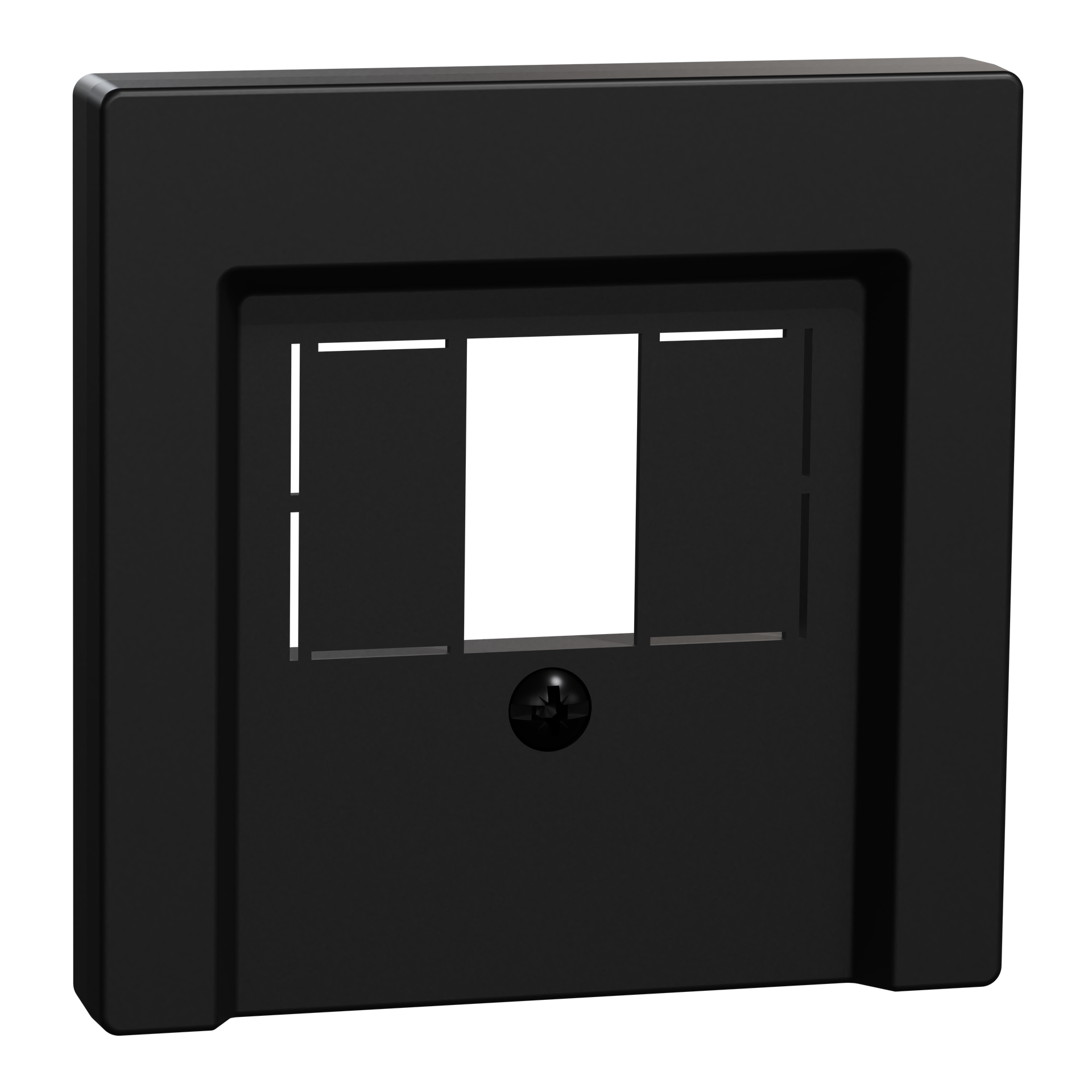 Zentralplatte für TAE/Audio/USB, schwarz matt, System M