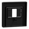 Zentralplatte für TAE/Audio/USB, schwarz matt, System M