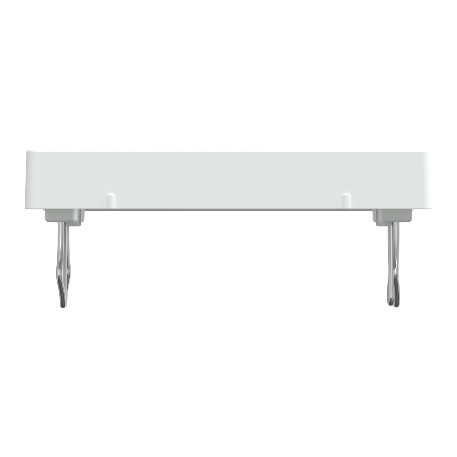 Zentralplatte für USB Ladestation-Einsatz, polarweiß glänzend, System M – Bild 3 von 10