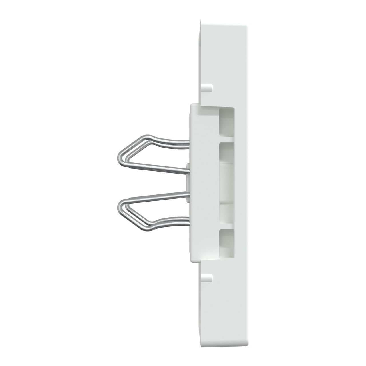 Zentralplatte für USB Ladestation-Einsatz, polarweiß glänzend, System M – Bild 5 von 10