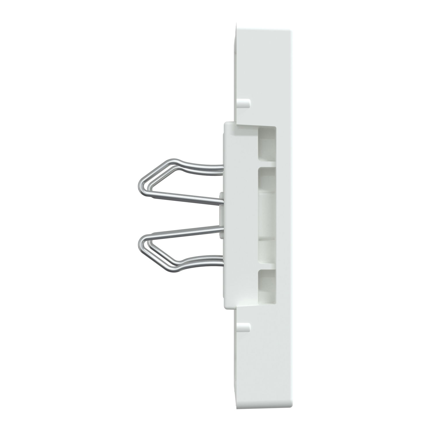 Zentralplatte für USB Ladestation-Einsatz, polarweiß glänzend, System M – Bild 5 von 10