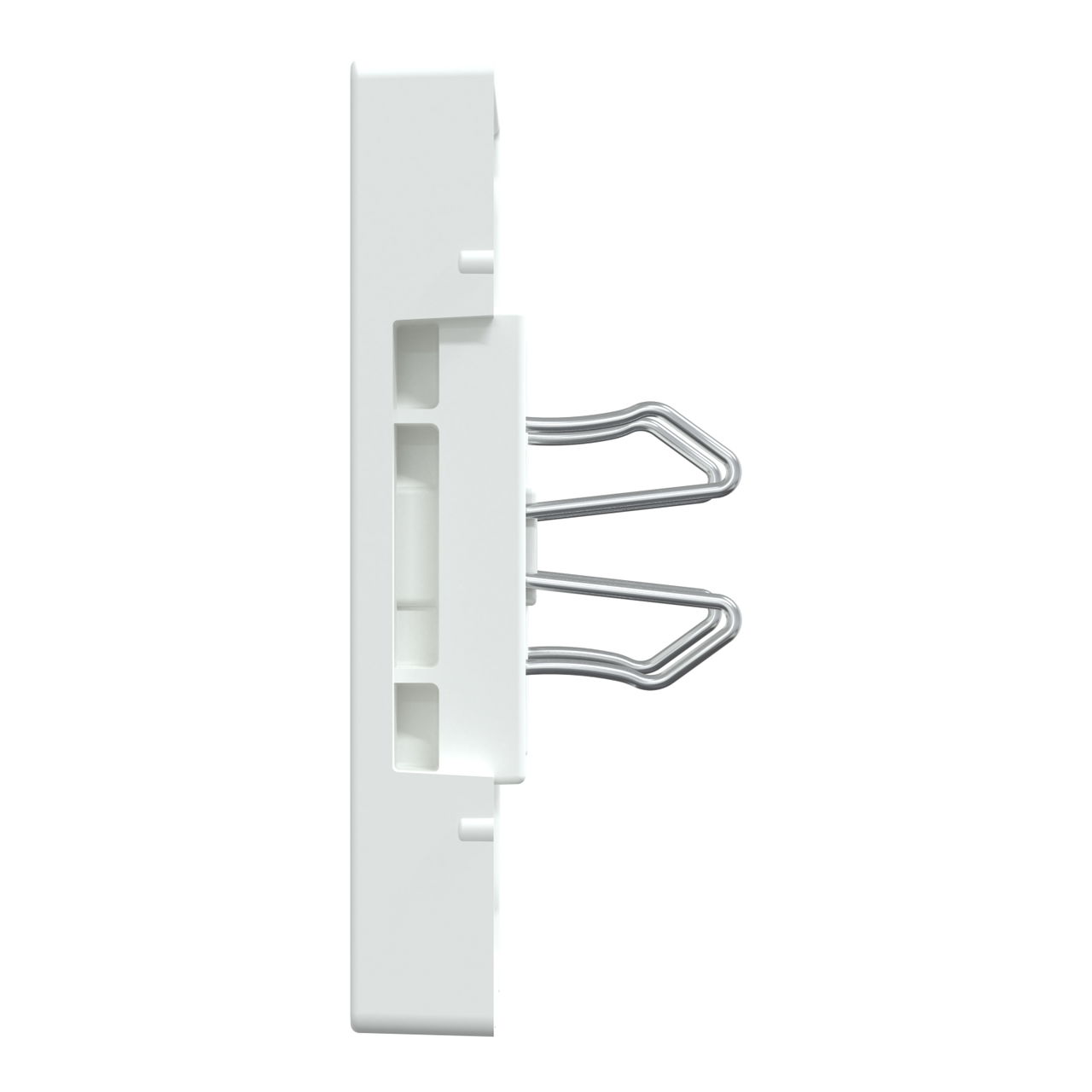 Zentralplatte für USB Ladestation-Einsatz, polarweiß glänzend, System M – Bild 6 von 10