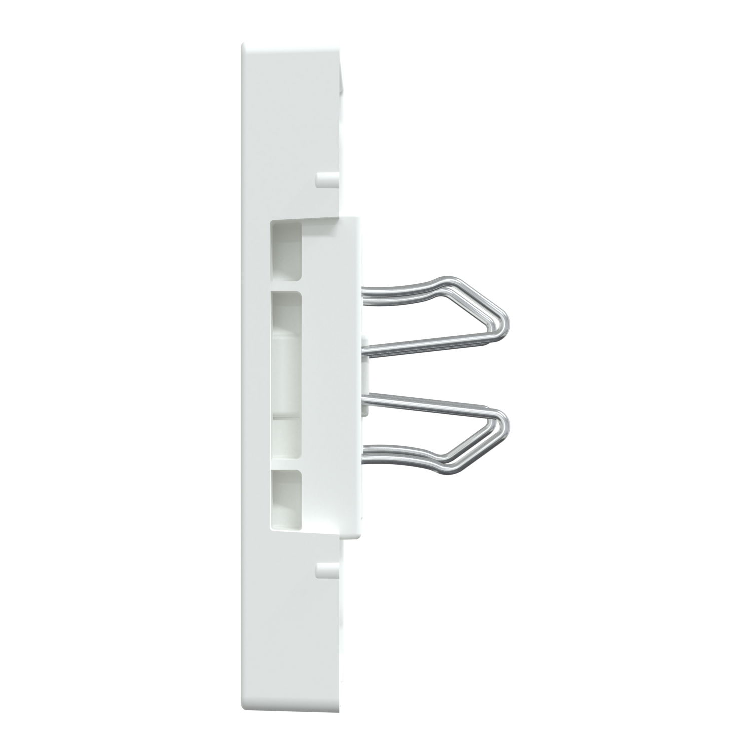 Zentralplatte für USB Ladestation-Einsatz, polarweiß glänzend, System M – Bild 6 von 10