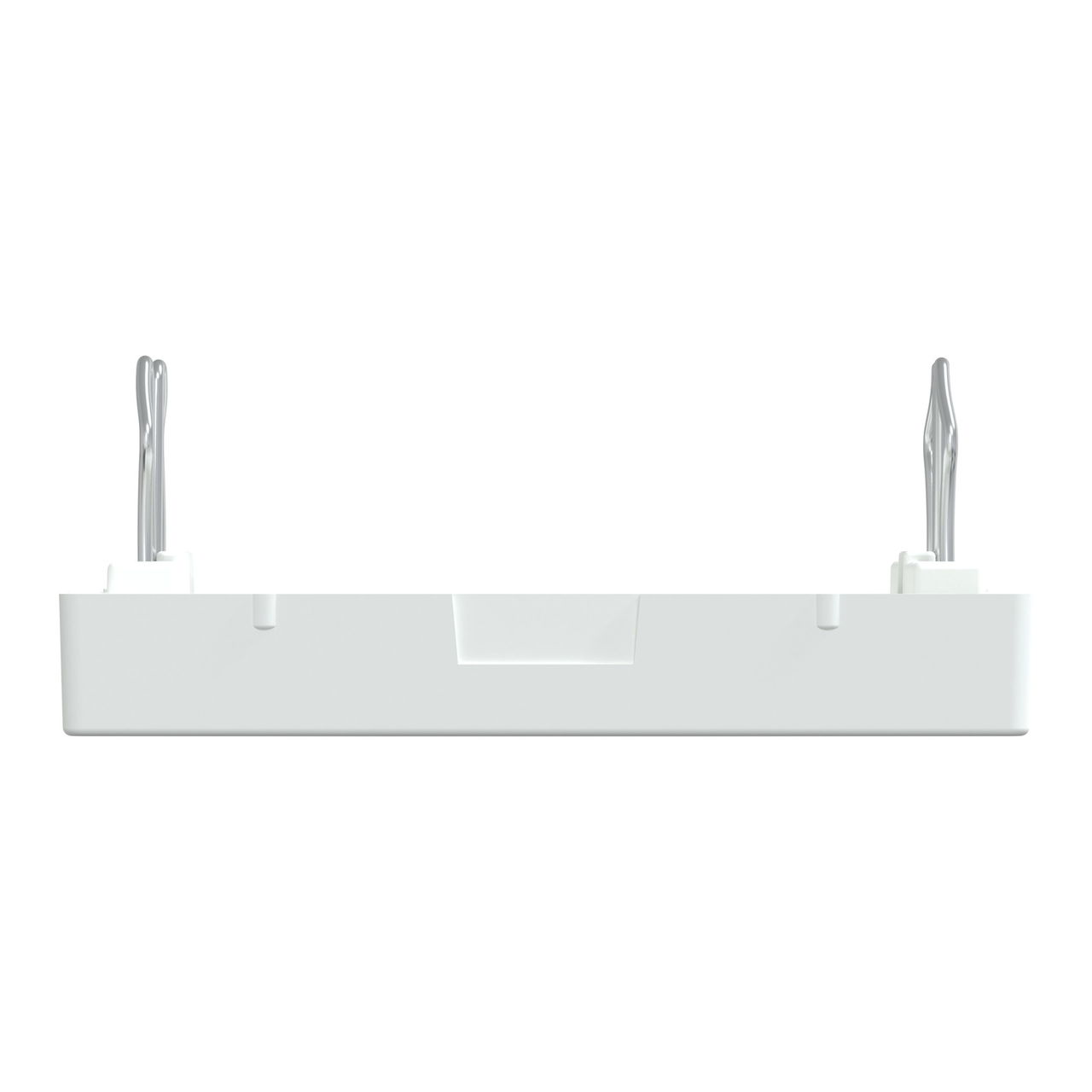 Zentralplatte für USB Ladestation-Einsatz, polarweiß glänzend, System M – Bild 4 von 10
