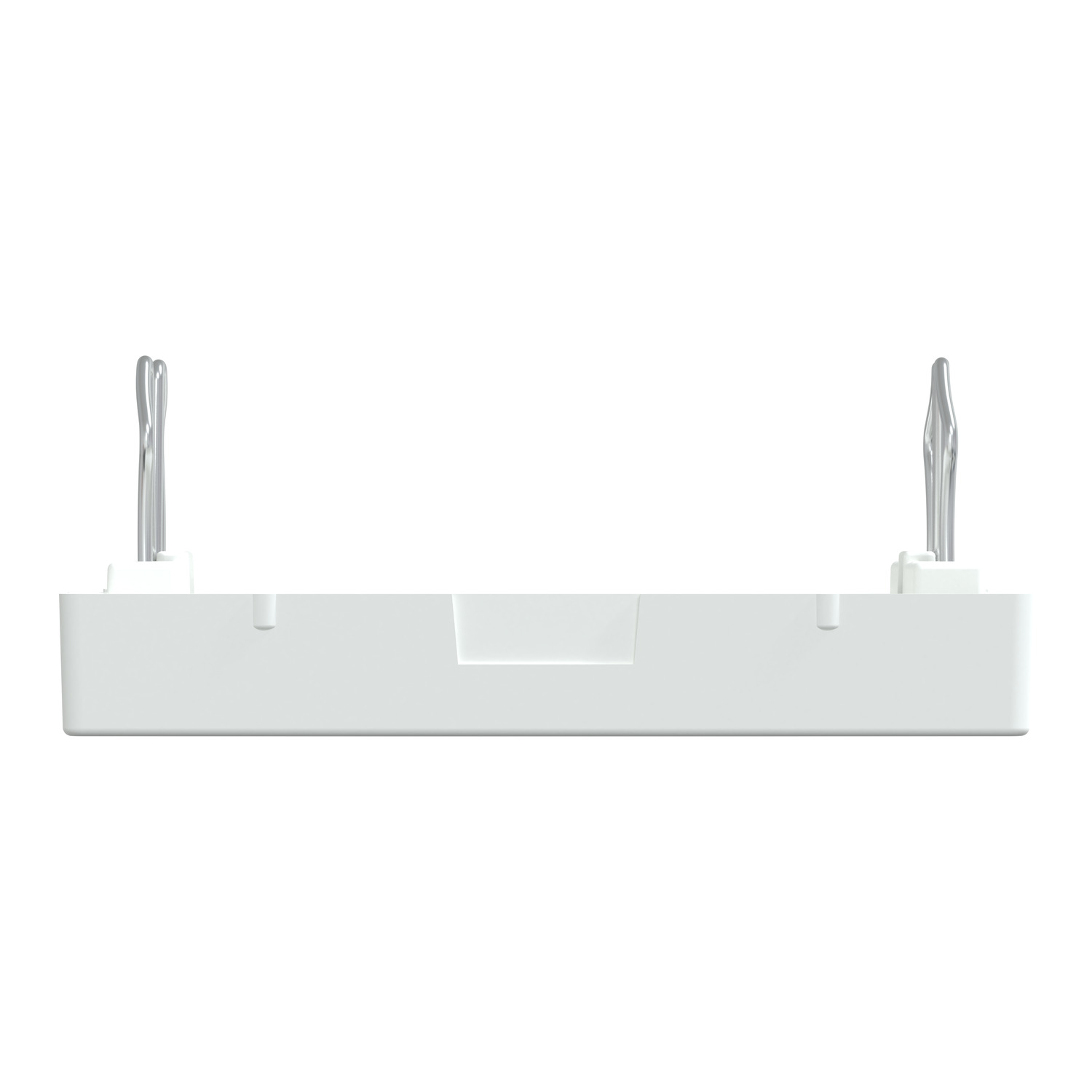 Zentralplatte für USB Ladestation-Einsatz, polarweiß glänzend, System M – Bild 4 von 10