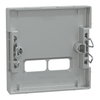 Zentralplatte für USB Ladestation-Einsatz, aluminium, System M