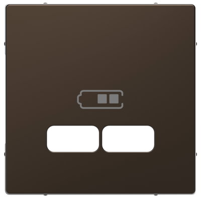 Zentralplatte für USB Ladestation-Einsatz, Moccametallic, System Design