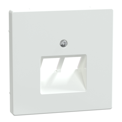 Zentralplatte für UAE-Einsatz, 2fach, Lotosweiß, System Design