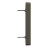 Zentralplatte für Modular Jack 2fach mit Schriftfeld und Staubschutzschieber, Moccametallic, System Design