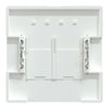Zentralplatte für Actassi-Connector 2fach, Lotosweiß, System Design