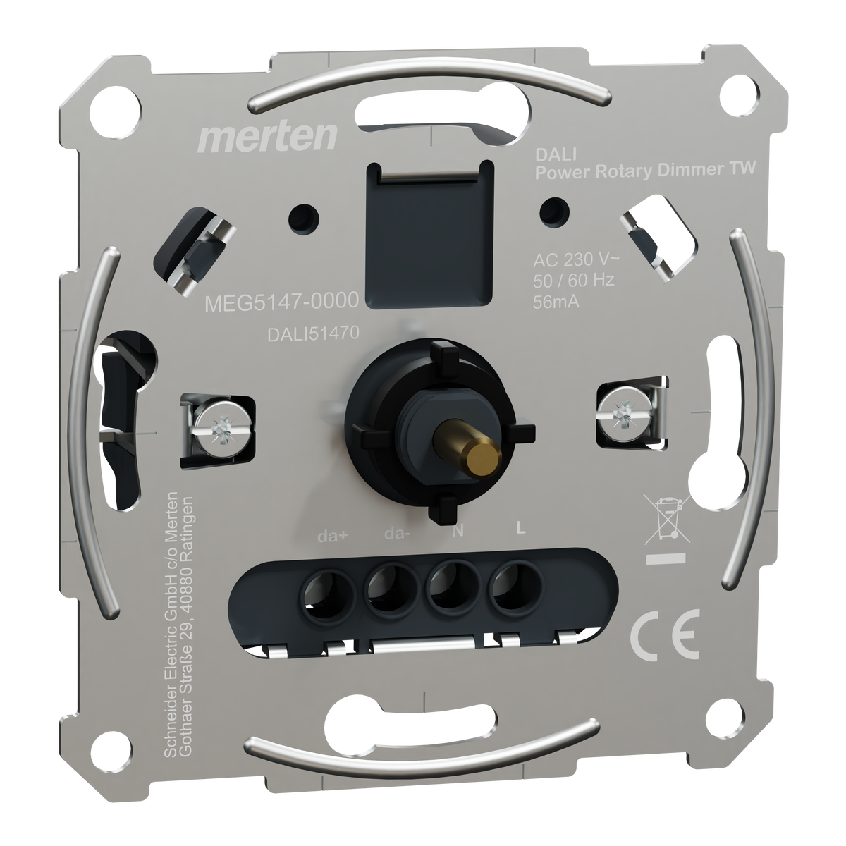 DALI-Drehdimmer-Einsatz Tunable White mit Spannungsversorgung