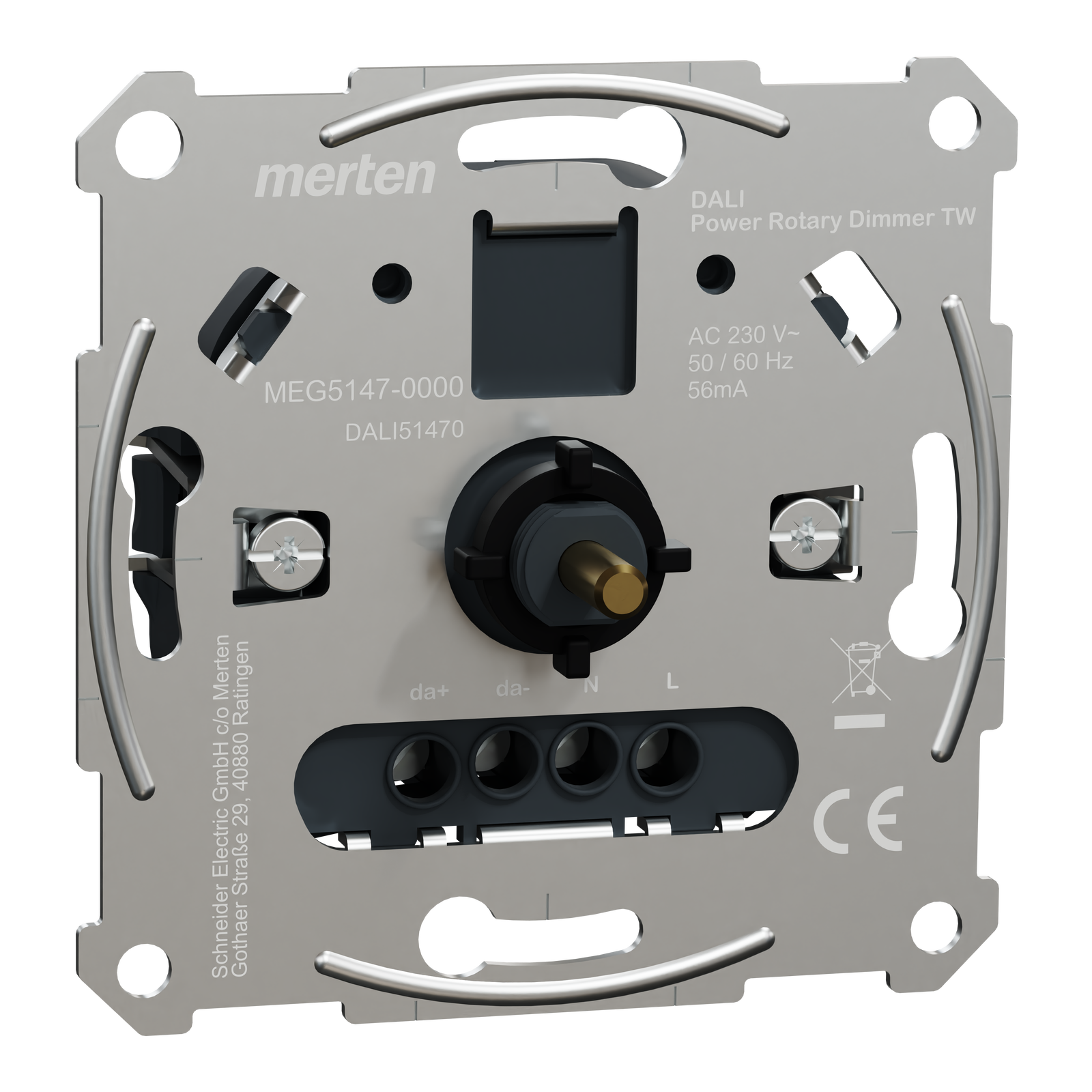 DALI-Drehdimmer-Einsatz Tunable White mit Spannungsversorgung