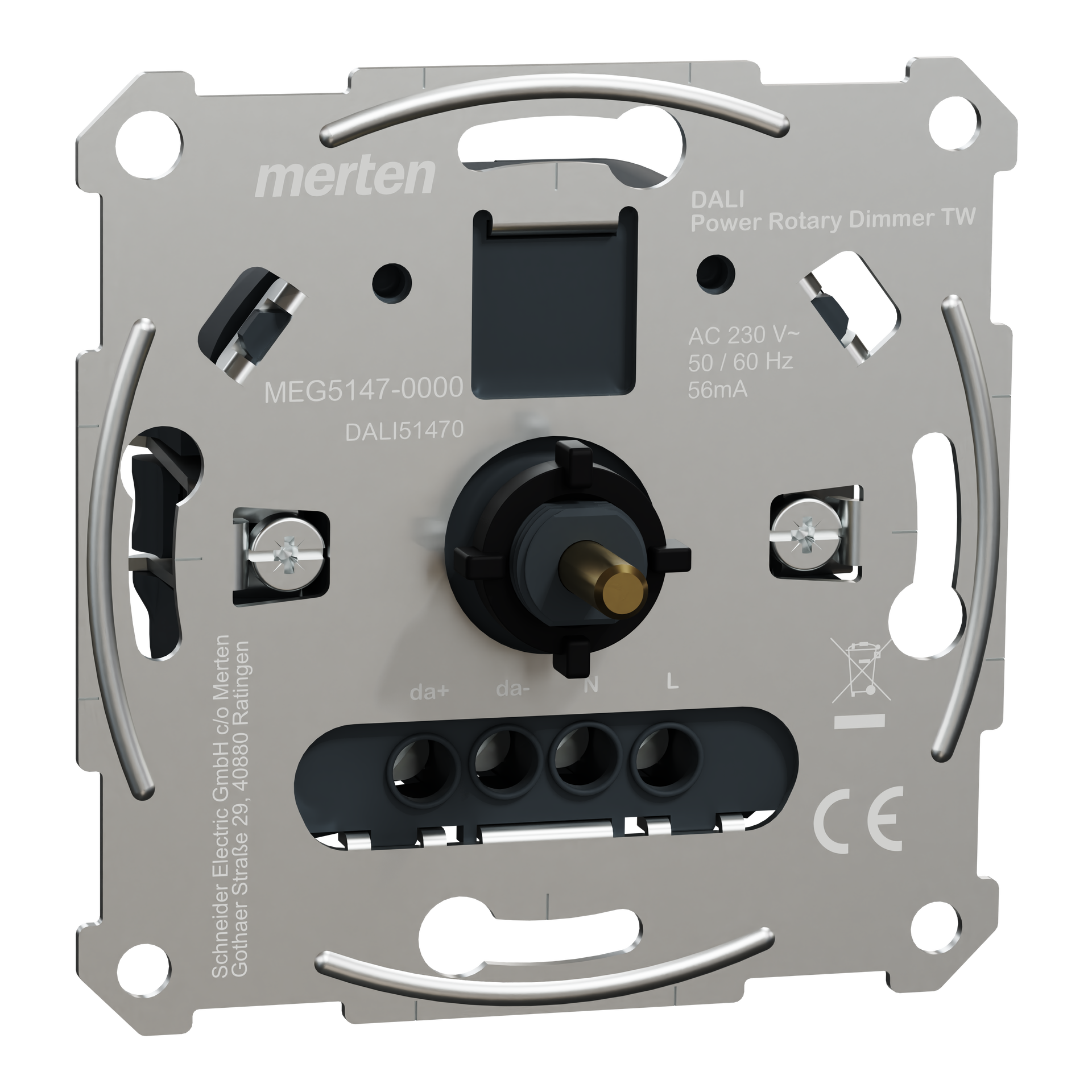 DALI-Drehdimmer-Einsatz Tunable White mit Spannungsversorgung