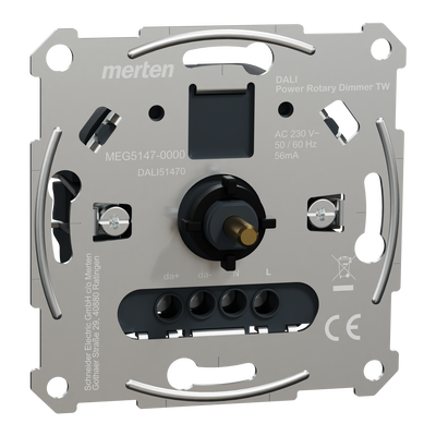 DALI-Drehdimmer-Einsatz Tunable White mit Spannungsversorgung