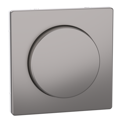 Zentralplatte mit Drehknopf, Nickelmetallic, System Design