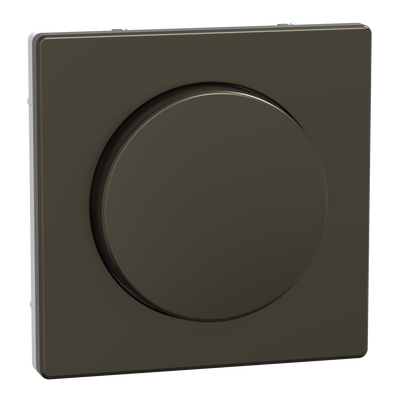 Zentralplatte mit Drehknopf, Moccametallic, System Design