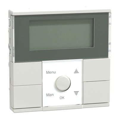 Zeitschaltuhr-Modul Standard, polarweiß glänzend, System M