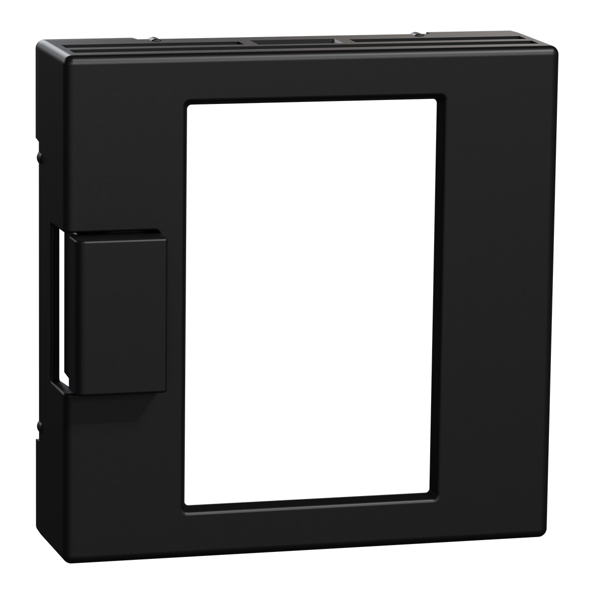 Zentralplatte für Universal Temperaturregler-Einsatz mit Touch-Display schwarz matt, System M
