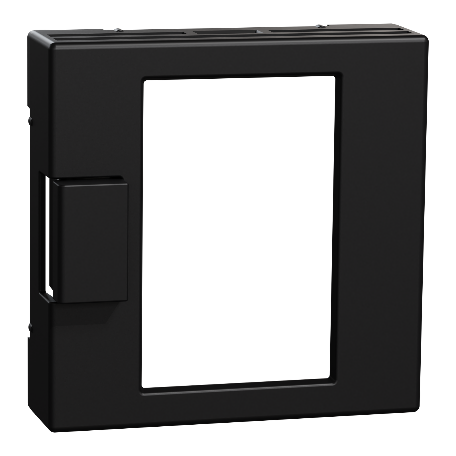 Zentralplatte für Universal Temperaturregler-Einsatz mit Touch-Display schwarz matt, System M