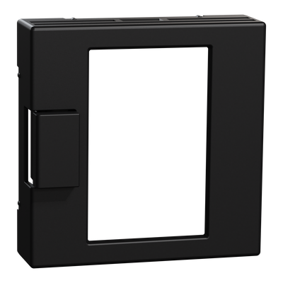 Zentralplatte für Universal Temperaturregler-Einsatz mit Touch-Display schwarz matt, System M