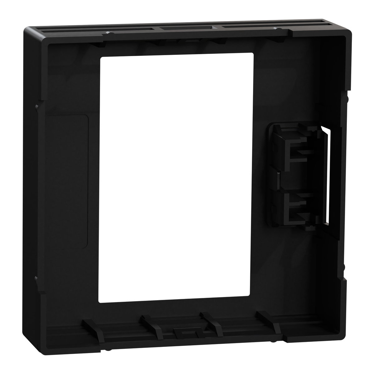 Zentralplatte für Universal Temperaturregler-Einsatz mit Touch-Display schwarz matt, System M – Bild 2 von 7
