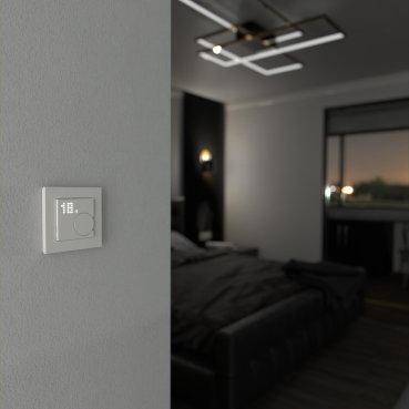 Connected Raumtemperaturregler-Modul, polarweiss glänzend, System M, ZB – Bild 7 von 8
