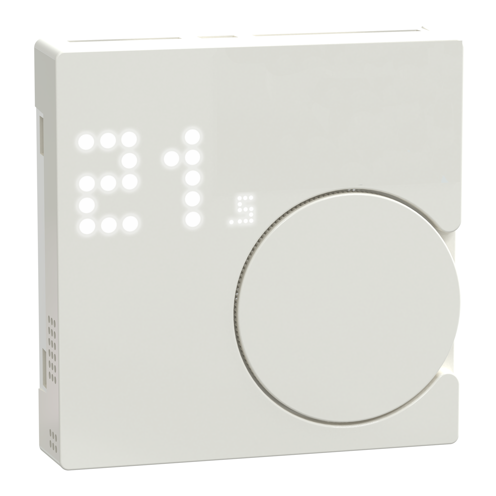 Connected Raumtemperaturregler-Modul, polarweiss glänzend, System M, ZB