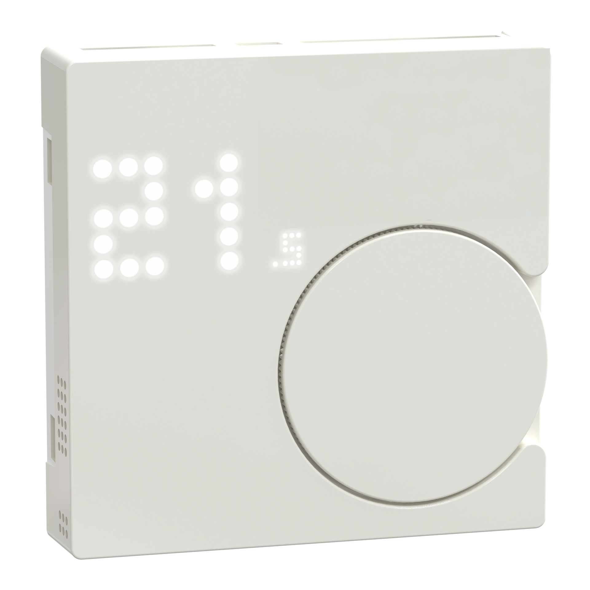 Connected Raumtemperaturregler-Modul, polarweiss glänzend, System M, ZB