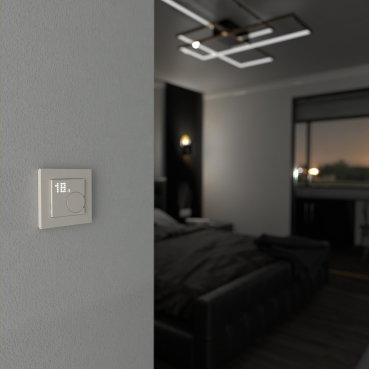 Connected Raumtemperaturregler-Modul, aktivweiß glänzend, System M, ZB – Bild 7 von 8