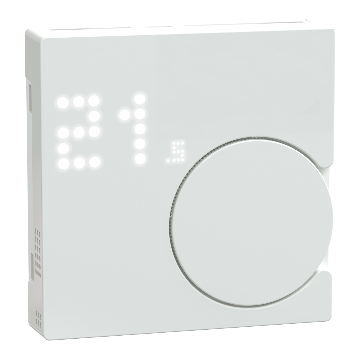 Connected Raumtemperaturregler-Modul, aktivweiß glänzend, System M, ZB