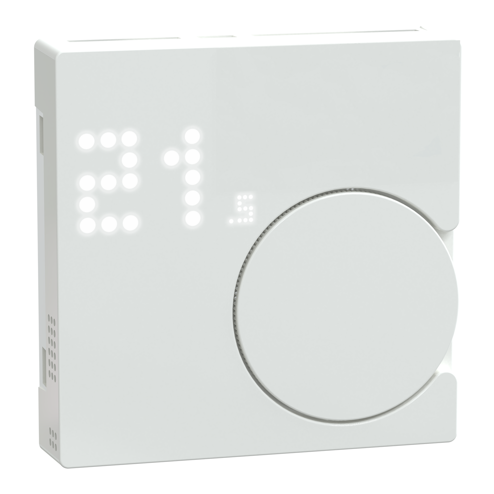 Connected Raumtemperaturregler-Modul, aktivweiß glänzend, System M, ZB