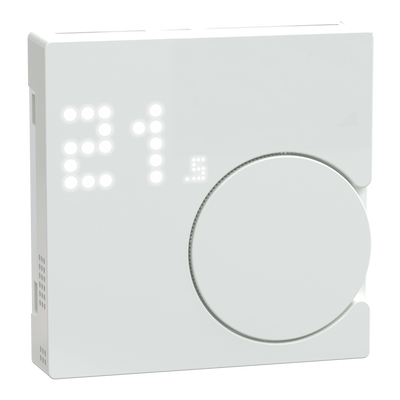 Connected Raumtemperaturregler-Modul, aktivweiß glänzend, System M, ZB