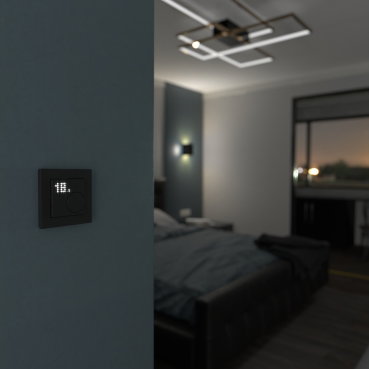 Connected Raumtemperaturregler-Modul, schwarz, System M, ZB – Bild 7 von 8