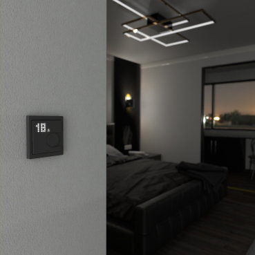 Connected Raumtemperaturregler-Modul, anthrazit, System Design, Works with Wiser, Zigbee, Wiser Home – Bild 7 von 7