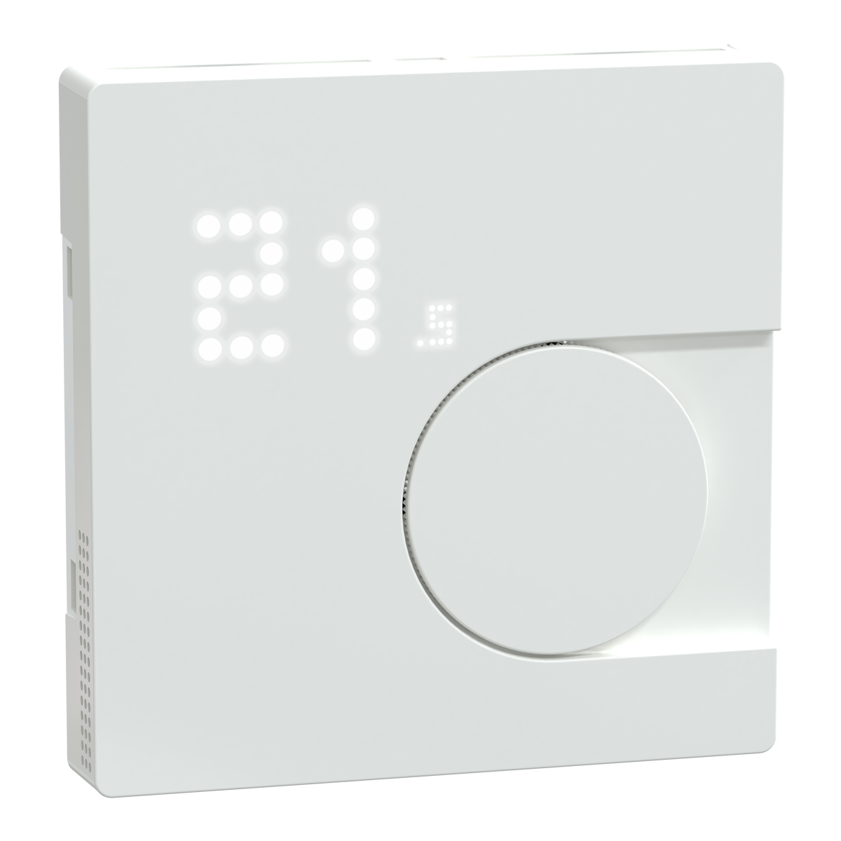 Connected Raumtemperaturregler-Modul, lotosweiß, System Design, Works with Wiser, Zigbee, Wiser Home