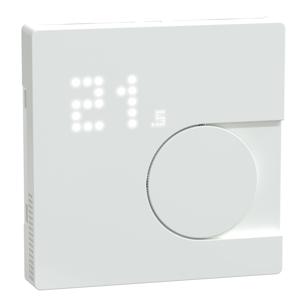 Connected Raumtemperaturregler-Modul, lotosweiß, System Design, Works with Wiser, Zigbee, Wiser Home