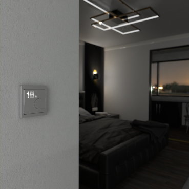 Connected Raumtemperaturregler-Modul, edelstahl, System Design, Works with Wiser, Zigbee, Wiser Home – Bild 7 von 7