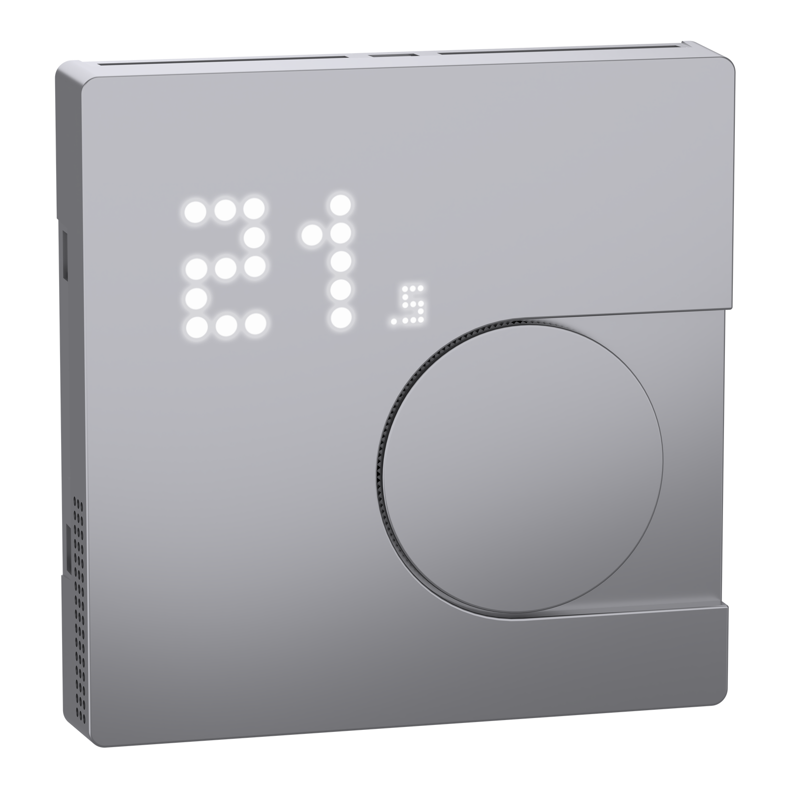 Connected Raumtemperaturregler-Modul, edelstahl, System Design, Works with Wiser, Zigbee, Wiser Home