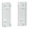 Tastsensor Flex, KNX, System Design, 2fach, Wippen, Lotosweiß