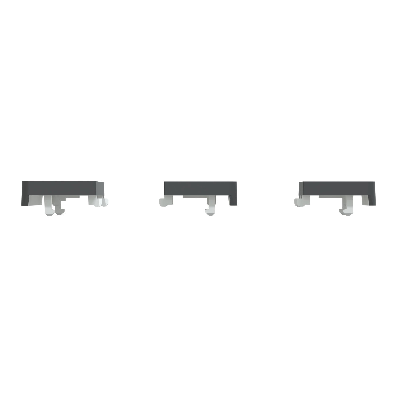 Tastsensor Flex, KNX, System Design, 3fach, Wippe, Anthrazit – Bild 3 von 6
