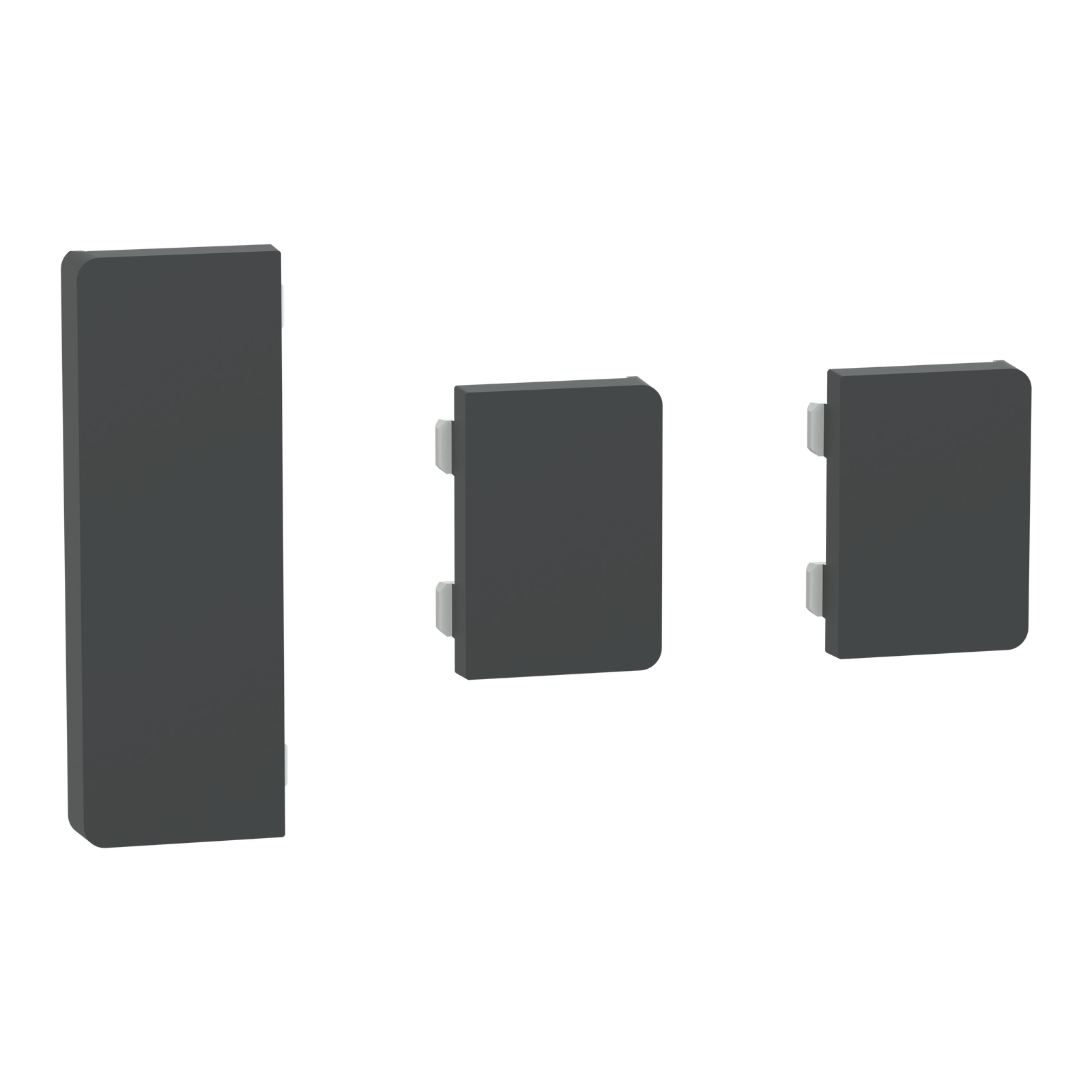 Tastsensor Flex, KNX, System Design, 3fach, Wippe, Anthrazit