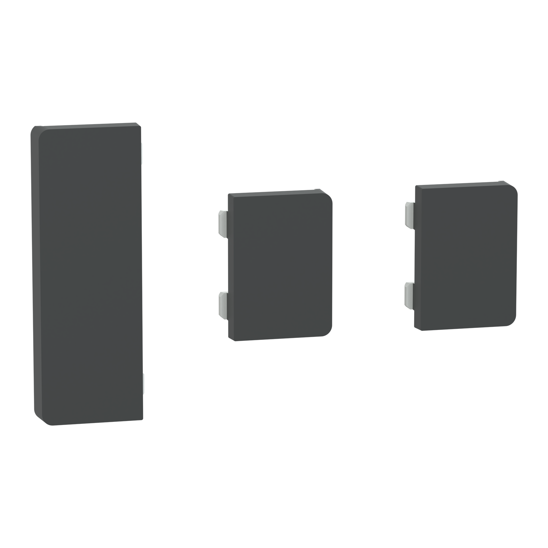Tastsensor Flex, KNX, System Design, 3fach, Wippe, Anthrazit