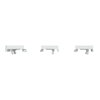 Tastsensor Flex, KNX, System Design, 3fach, Wippen, Lotosweiß