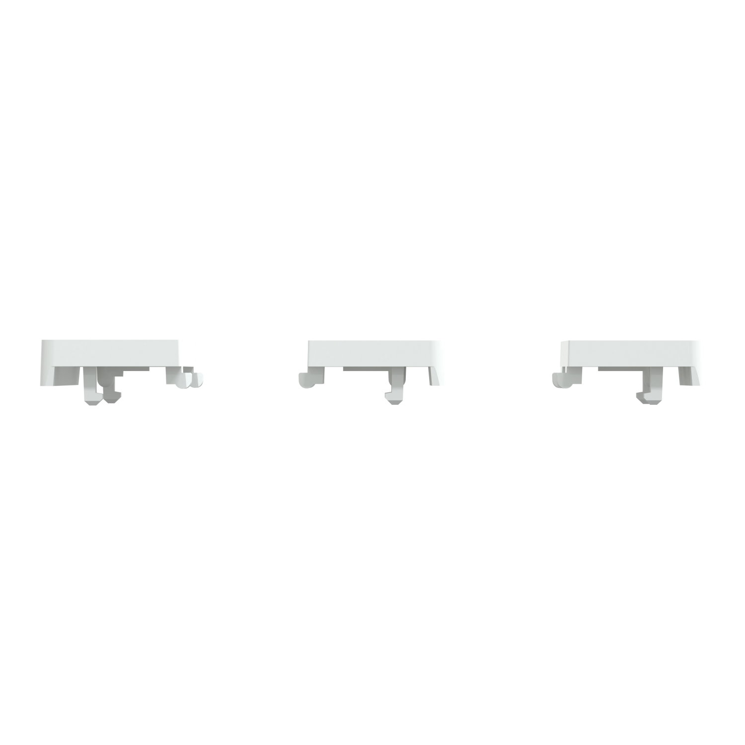Tastsensor Flex, KNX, System Design, 3fach, Wippen, Lotosweiß – Bild 3 von 6