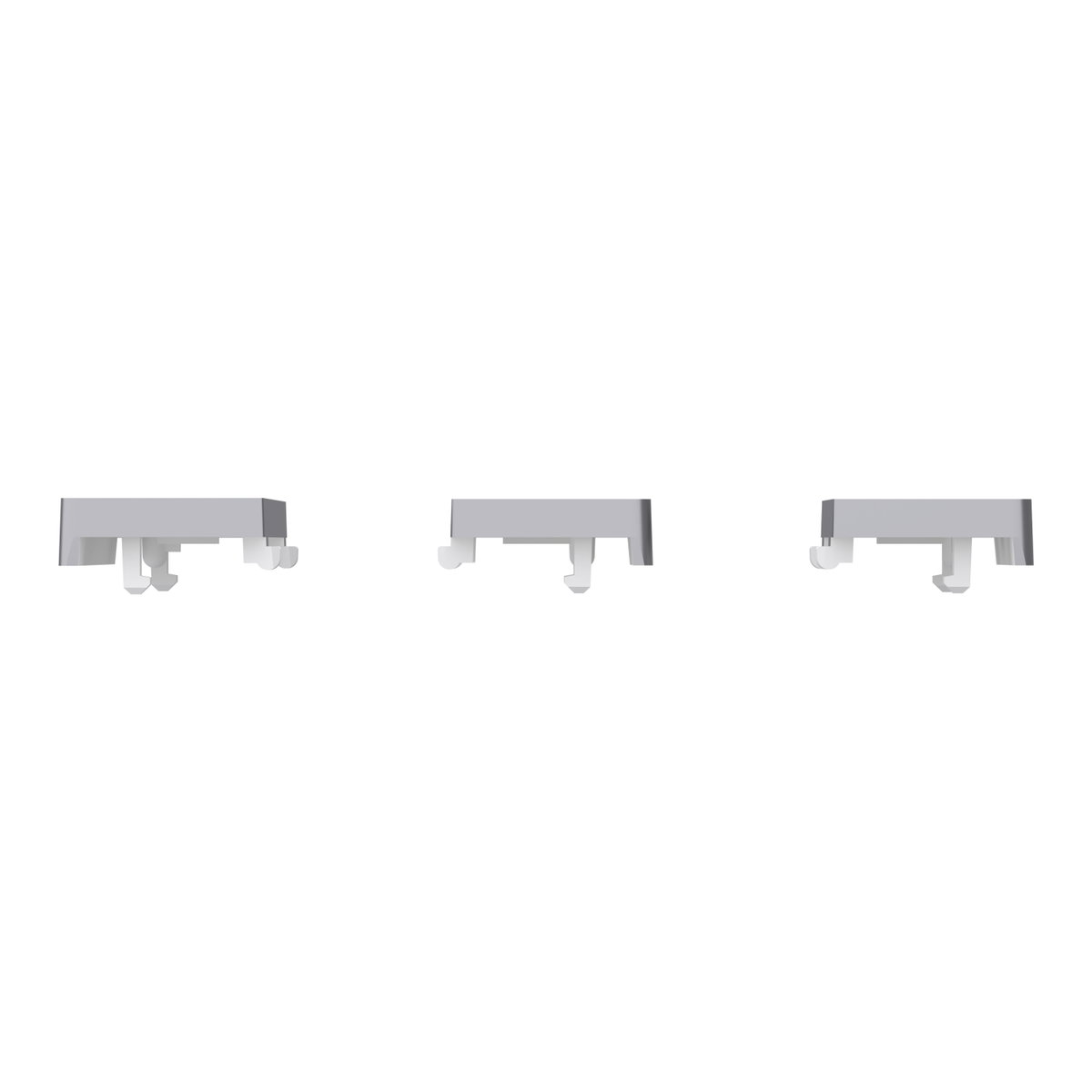 Tastsensor Flex, KNX, System Design, 3fach, Wippe, Edelstahl – Bild 3 von 6