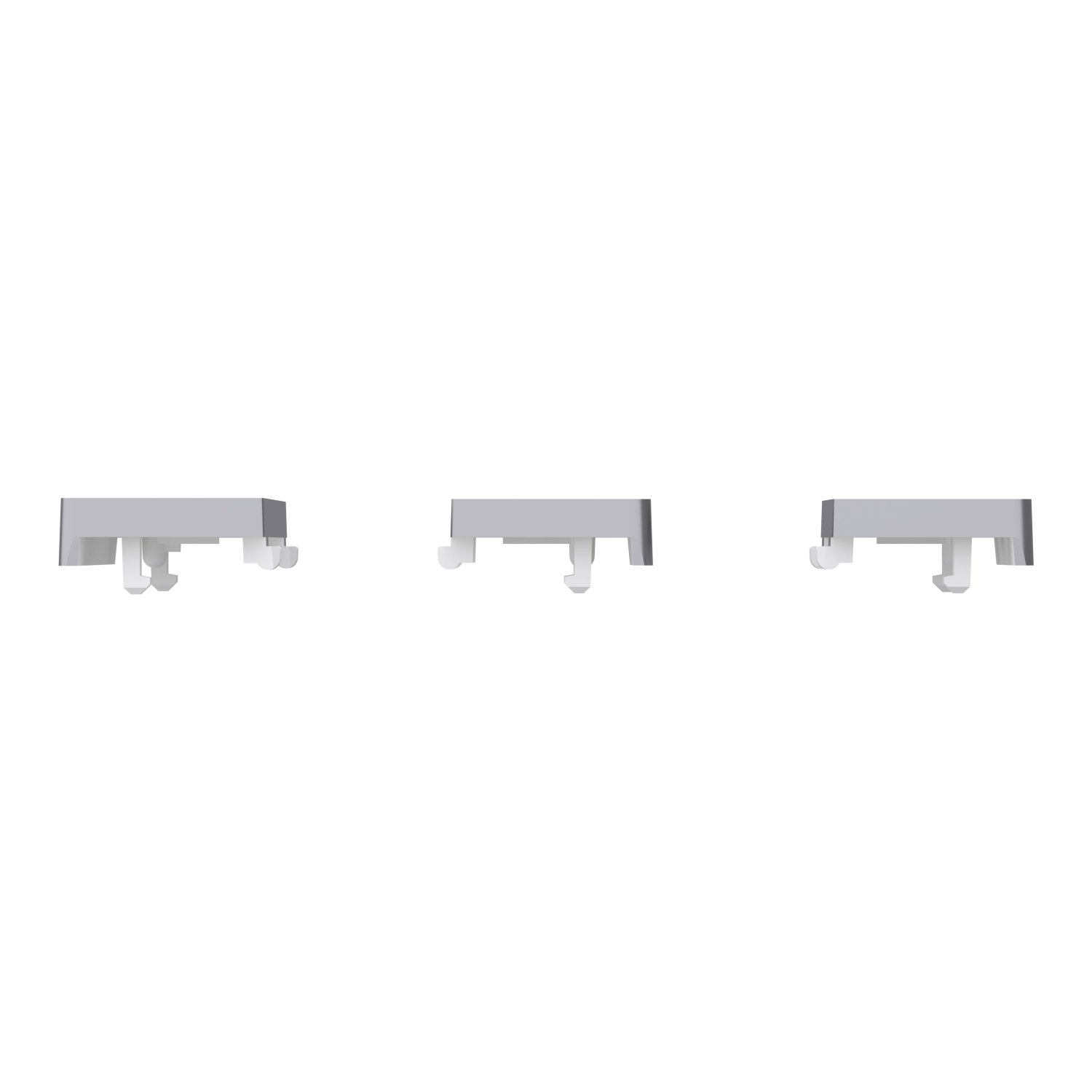 Tastsensor Flex, KNX, System Design, 3fach, Wippe, Edelstahl – Bild 3 von 6