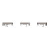 Tastsensor Flex, KNX, System Design, 3fach, Wippe, Nickelmetallic