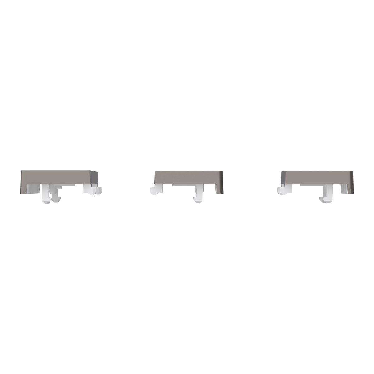 Tastsensor Flex, KNX, System Design, 3fach, Wippe, Nickelmetallic – Bild 3 von 6