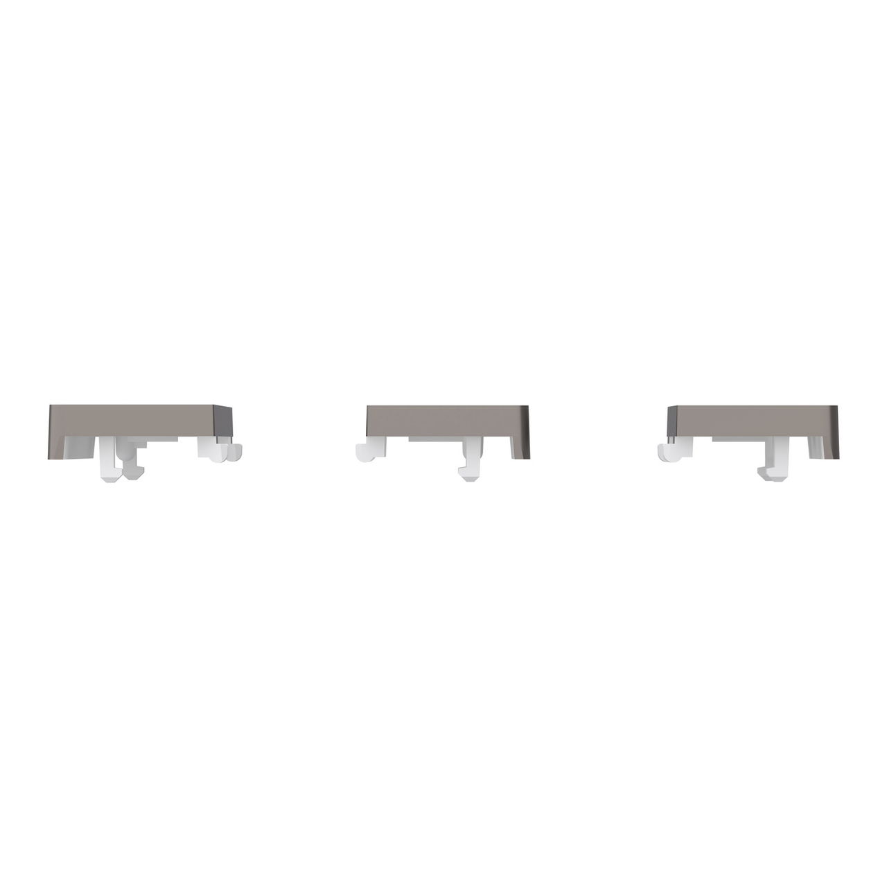 Tastsensor Flex, KNX, System Design, 3fach, Wippe, Nickelmetallic – Bild 3 von 6